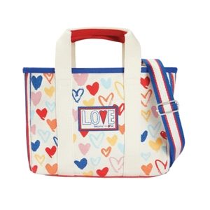 BRIGHTON NWT Red White And You Mini Canvas Tote Bag Crossbody Patriotic Casual